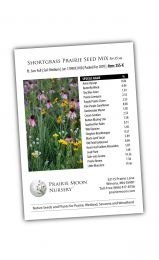 Shortgrass Prairie Seed Mix for 25 sq ft